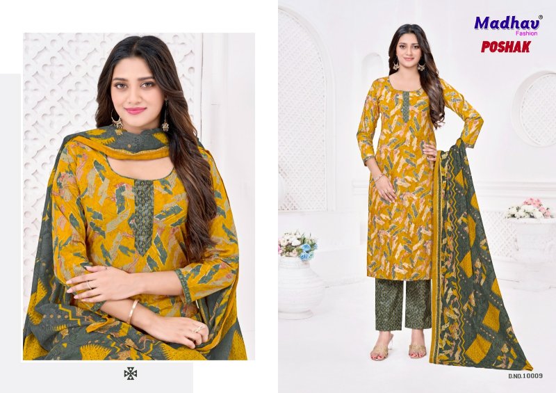 Poshak Vol 10 By Madhav Cotton Printed Dress Material 